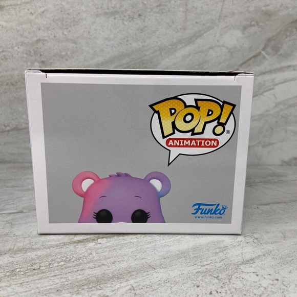 Care Bears 40th Anniversary Care-a-Lot Bear Pop #1205 Chase Translucent Funko - Picture 5 of 6
